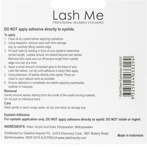 Lash Me Gold Glam Eyelashes