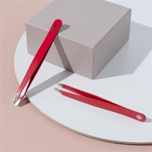 Rubis Slant Tweezer Red