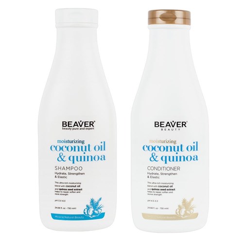 Beaver Coconut Oil And Quinoa Moisturising Shampoo 750ml