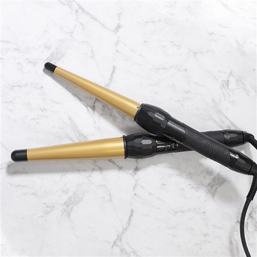 Silver Bullet Fastlane Regular Ceramic Conical Curling Iron in Gold