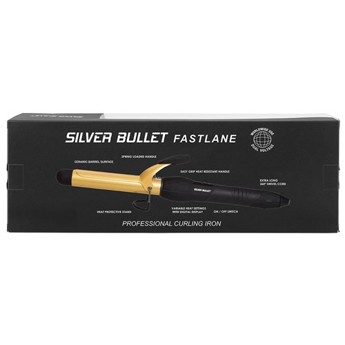 Silver Bullet Fastlane Gold Ceramic 25mm Curling Iron