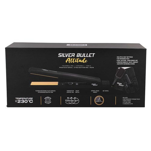 Silver Bullet Attitude Hair Straightener Black