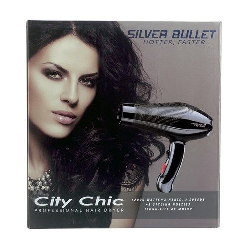 Silver Bullet City Chic Hair Dryer Black 