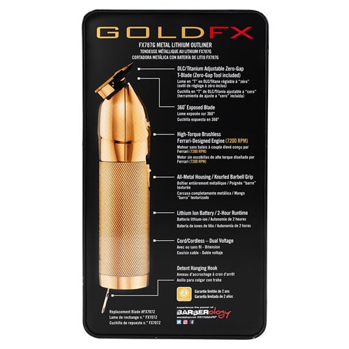 BaBylissPRO GoldFX Skeleton Lithium Hair Trimmer