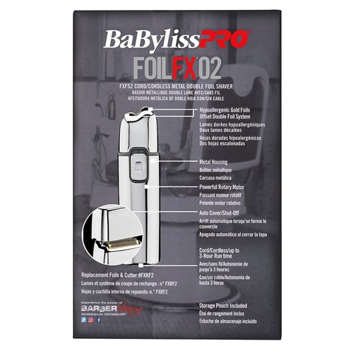 BaBylissPRO FoilFX02 Metal Double Foil Shaver