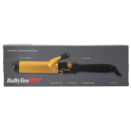 BaBylissPRO Ceramic Curling Iron 38mm