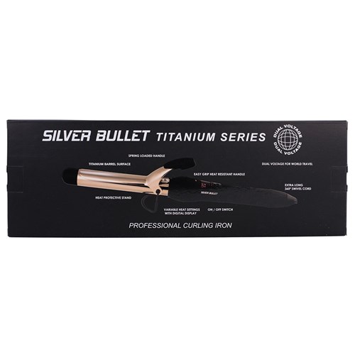 Silver Bullet Fastlane Titanium Rose Gold 25mm Curling Iron