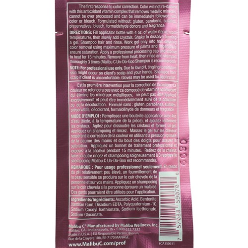 Malibu C Colour Pigment Remover Sachet