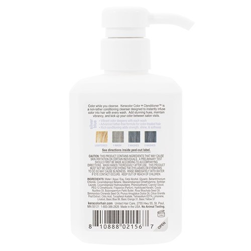 Keracolor Color Clenditioner Colouring Shampoo Silver Blue