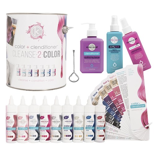 Keracolor Color Clenditioner Colour Shampoo Paint Can